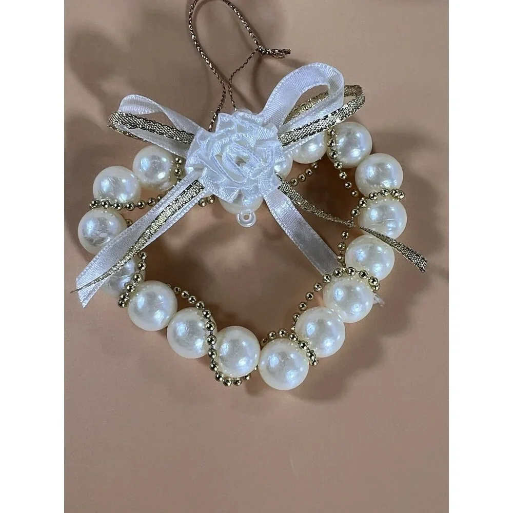 Eclectic‎ Mix Of Ornaments Cream, White, Pearl, Dove 15 pieces